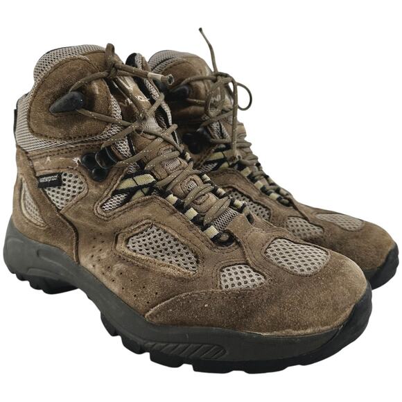 Vasque Breeze Youth Hiking Boots Lace Up Waterproof Leather Outdoor Tan 5M - Picture 1 of 8